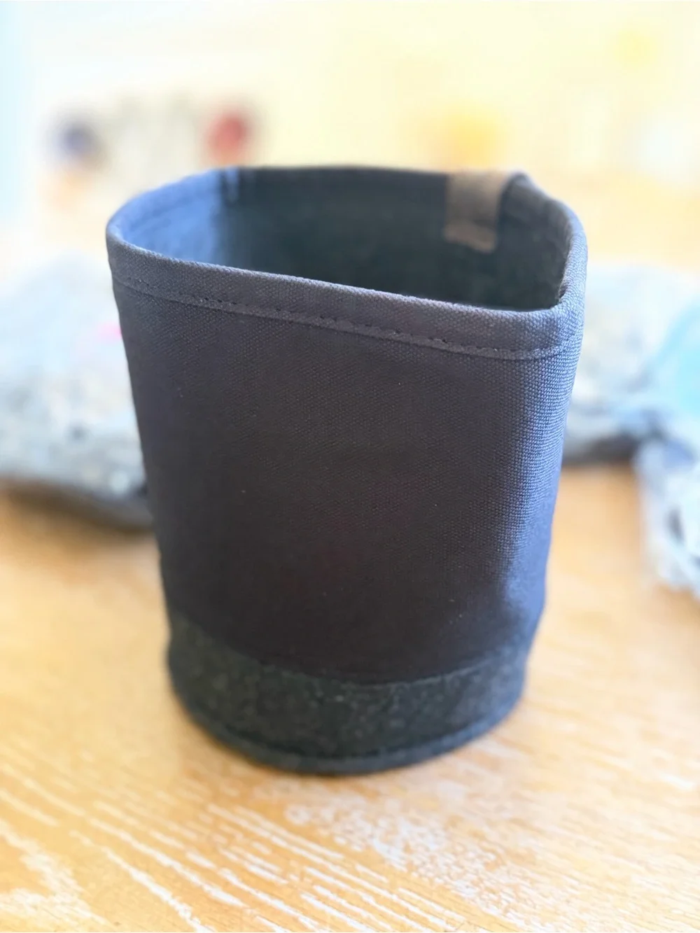 Thirty-One Gifts Felt Hanging Bin - Black / Brushed Graphite (NWT) set of 4